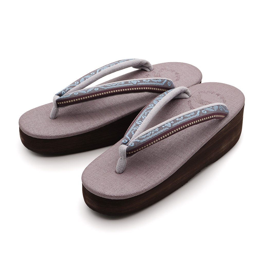 博多織カフェ草履（間道/七宝）【カレンブロッソ】