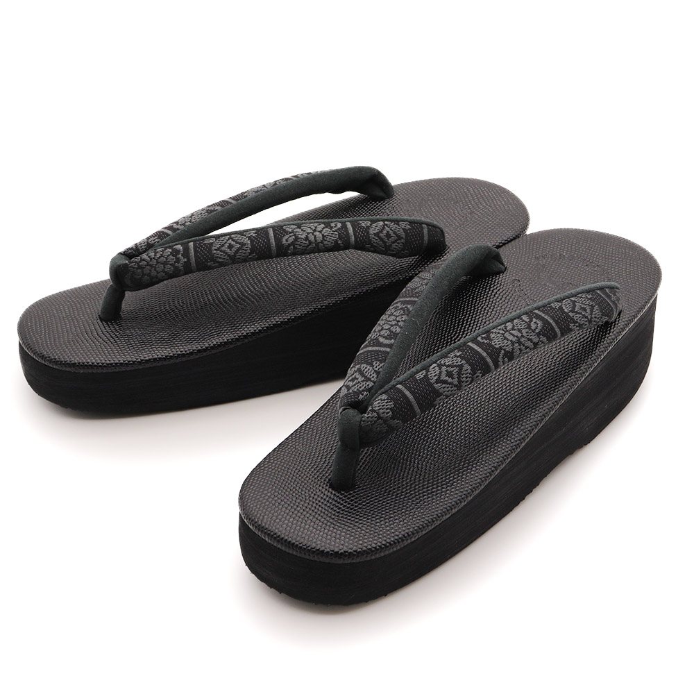 博多織カフェ草履(割付)【カレンブロッソ】