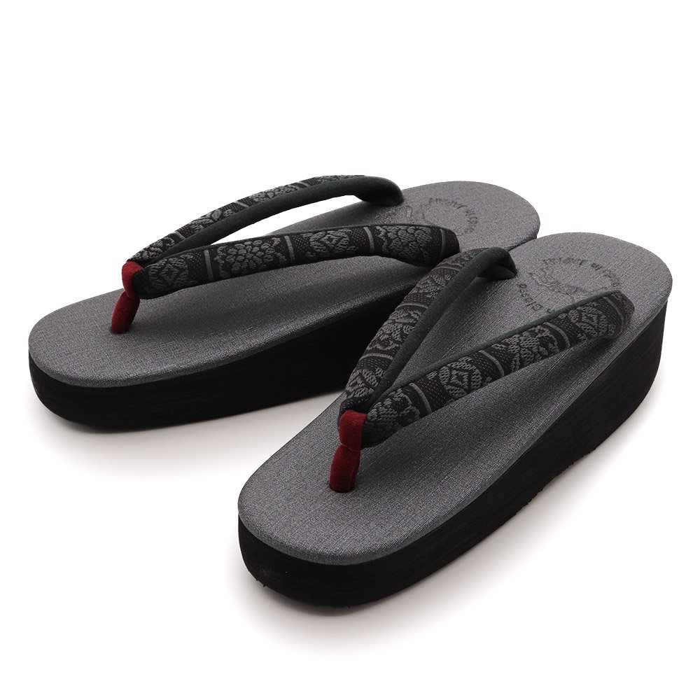 博多織カフェ草履（割付）【カレンブロッソ】