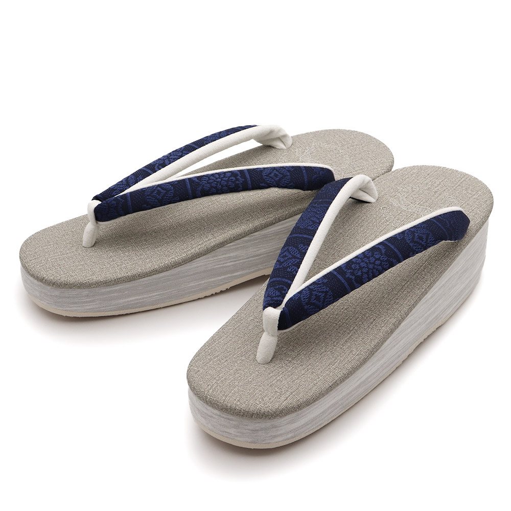 博多織カフェ草履（割付）【カレンブロッソ】