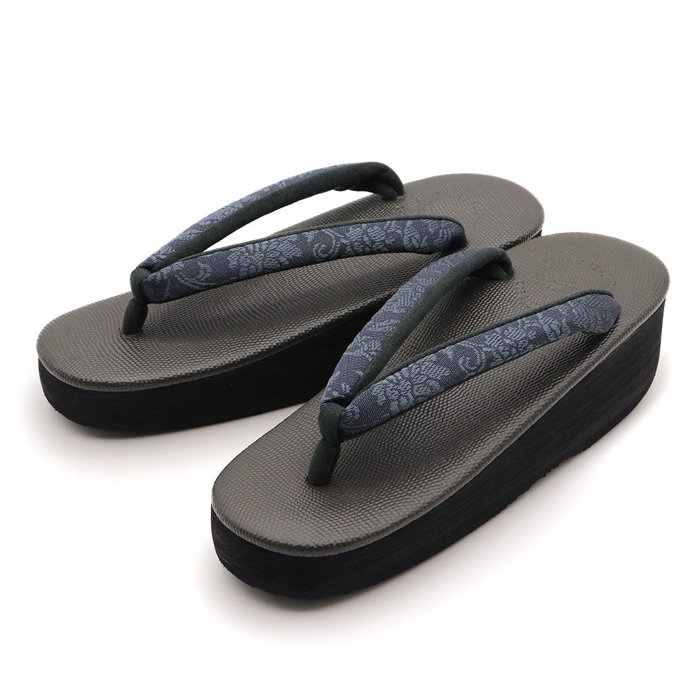 博多織カフェ草履（花唐草）【カレンブロッソ】