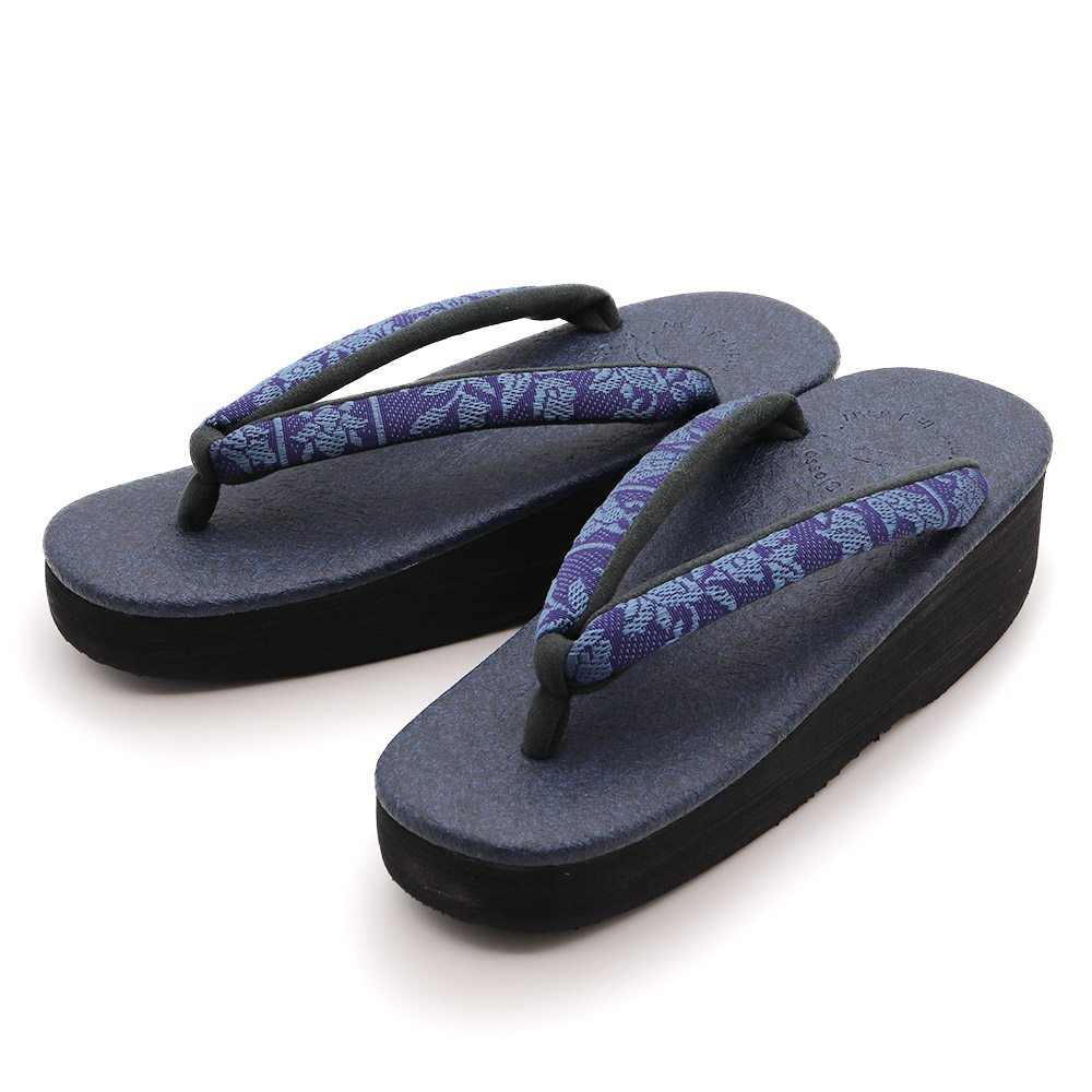 博多織カフェ草履（花唐草）【カレンブロッソ】