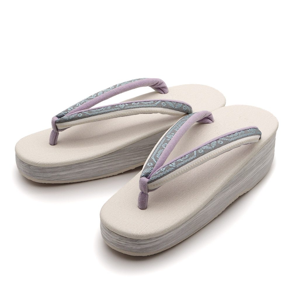 博多織カフェ草履（間道/七宝）【カレンブロッソ】