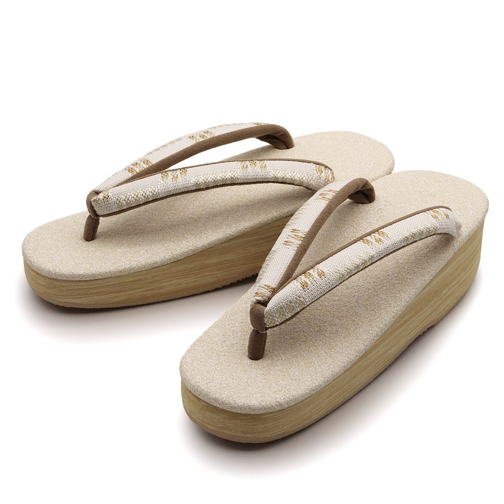 博多織カフェ草履（市松取り）【カレンブロッソ】