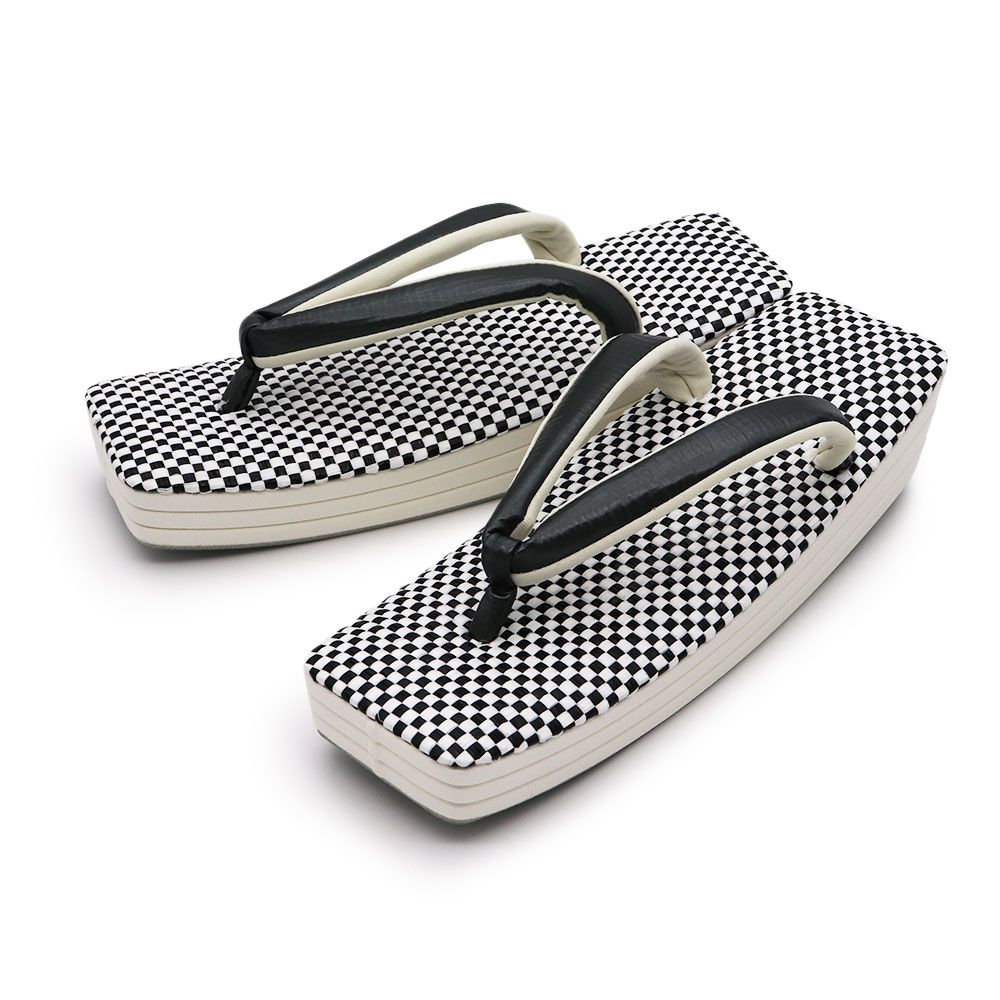 スクエア型草履【白梅】