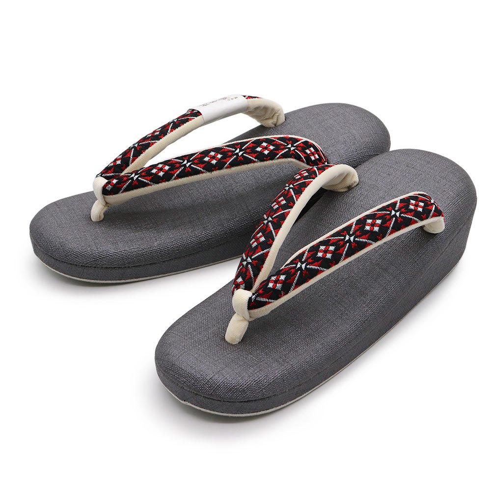 一枚芯草履（博多織/幾何）