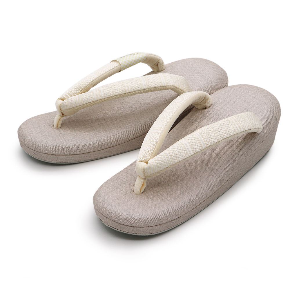 一枚芯草履（博多織/横段）