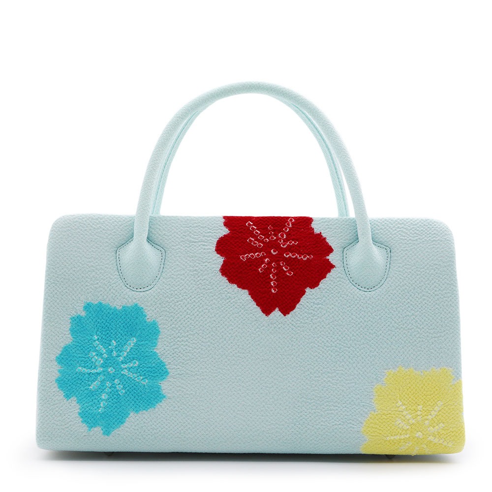 利休バッグ（小花絞り）【衿秀】