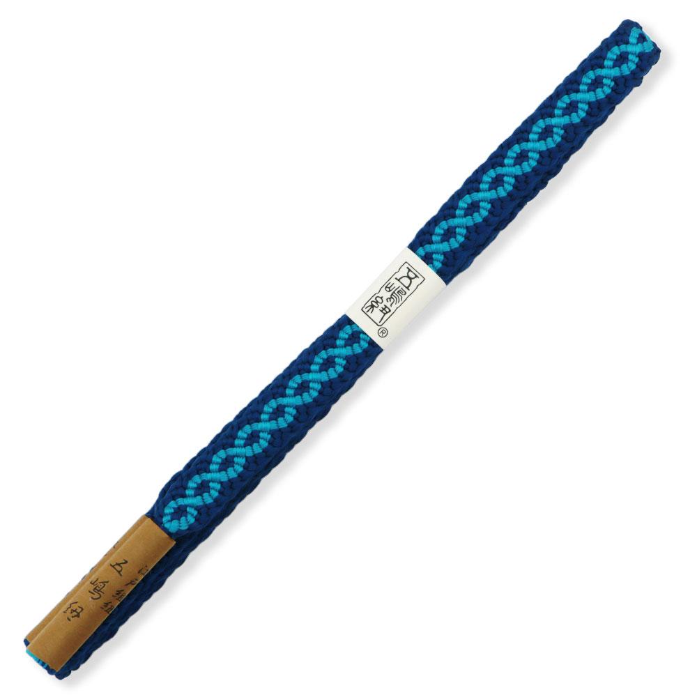 唐組み帯締(重ね波縞)『江戸組紐』【五嶋紐】