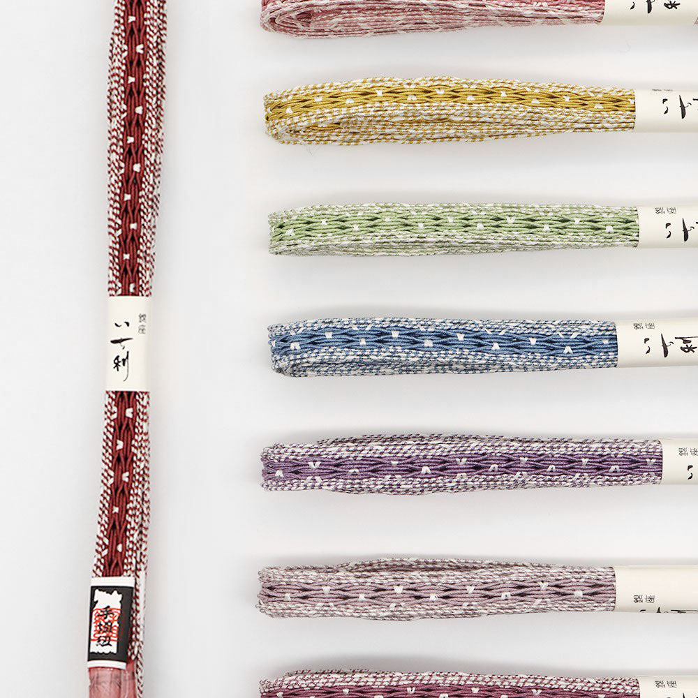 耳付きレース組み帯締（環絡げ）