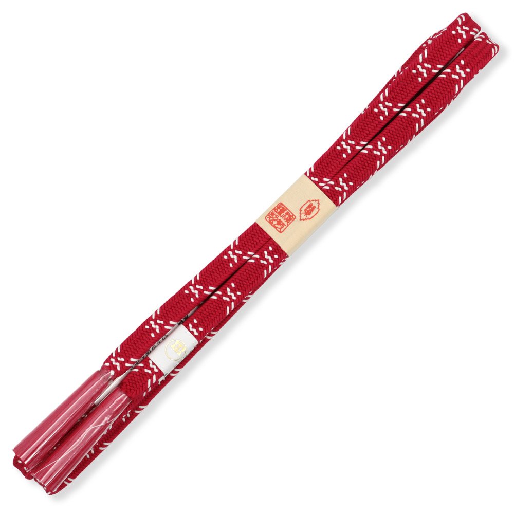 平唐組み帯締（絣）【渡敬】