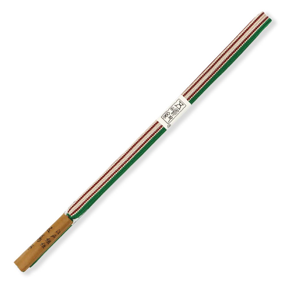 平組み帯締（二本縞）『江戸組紐』【五嶋紐】