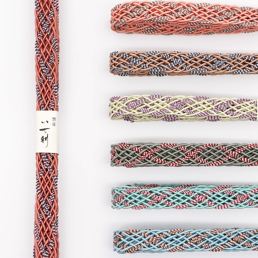 レース組み帯締（縞絡げ）