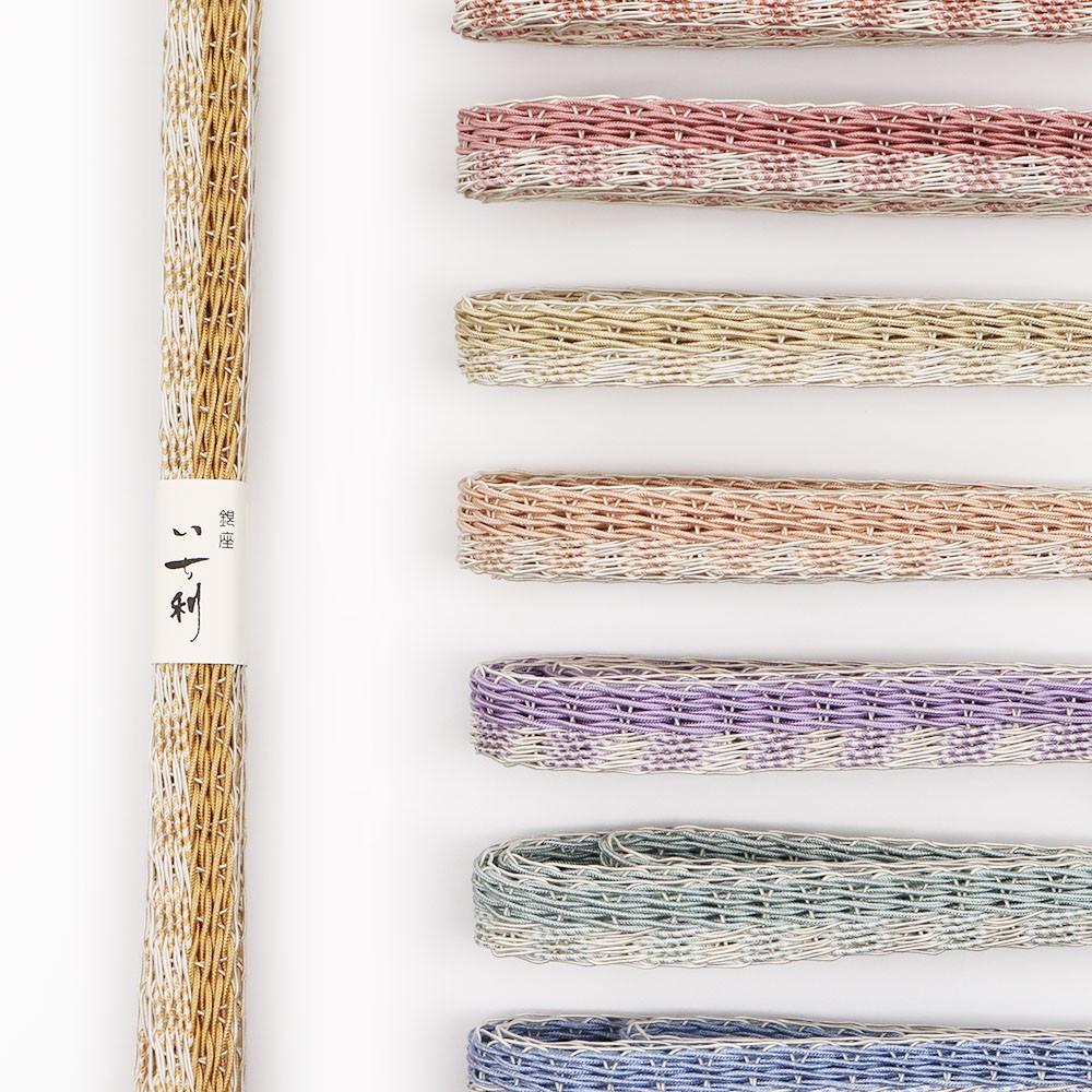 レース組み帯締(片市松)