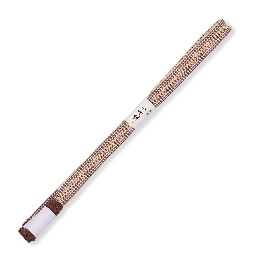 昼夜平唐組み撚り房夏帯締（片胴ライン）【加藤萬】