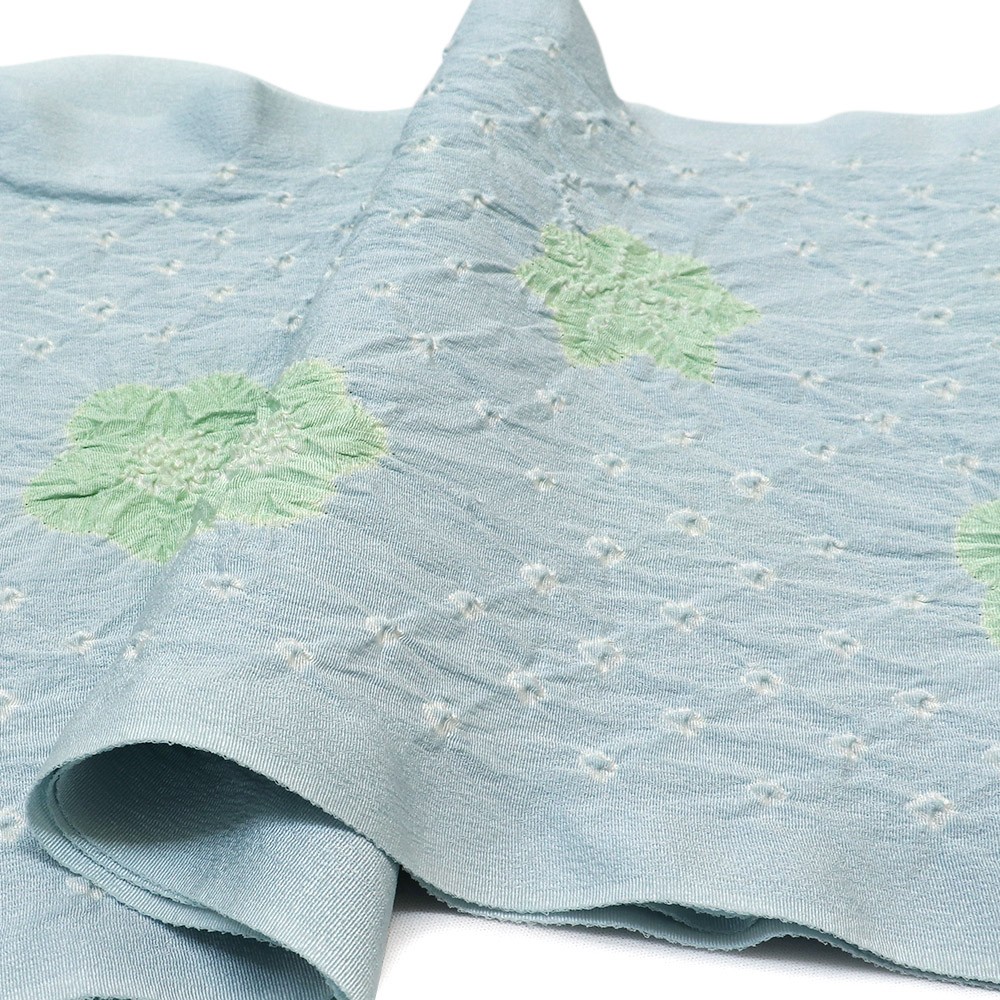 輪出し絞り帯揚（小粒に梅糀）【加藤萬】