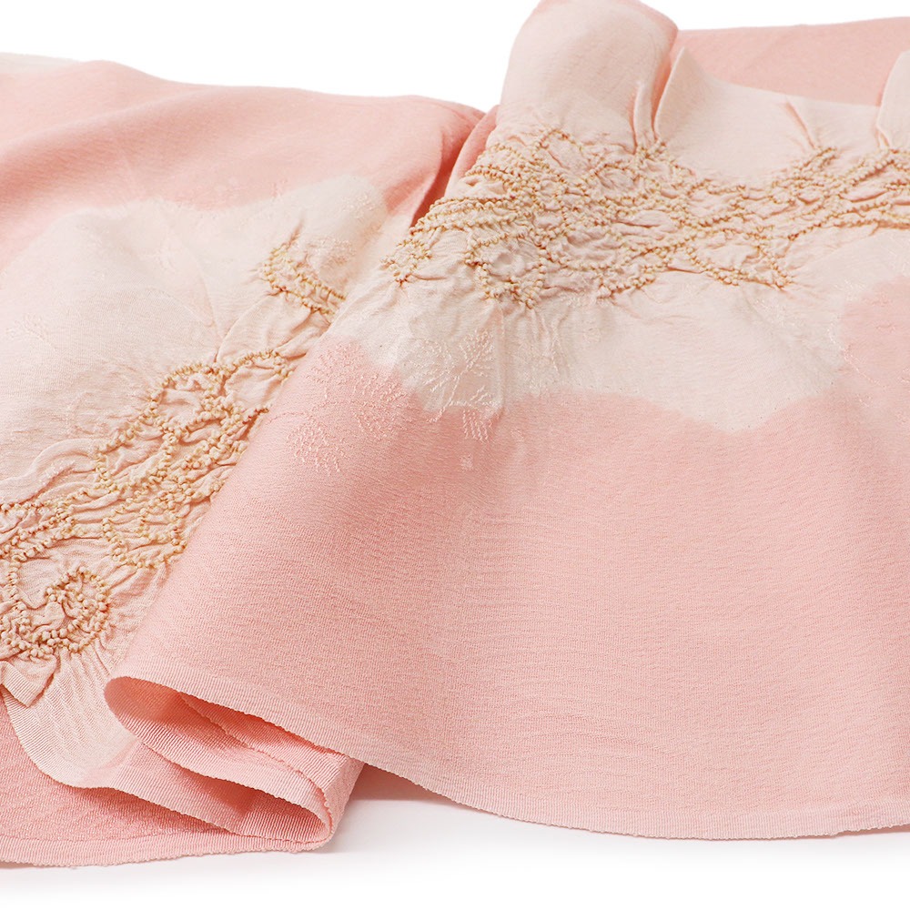 絞り帯揚（唐草）【加藤萬】