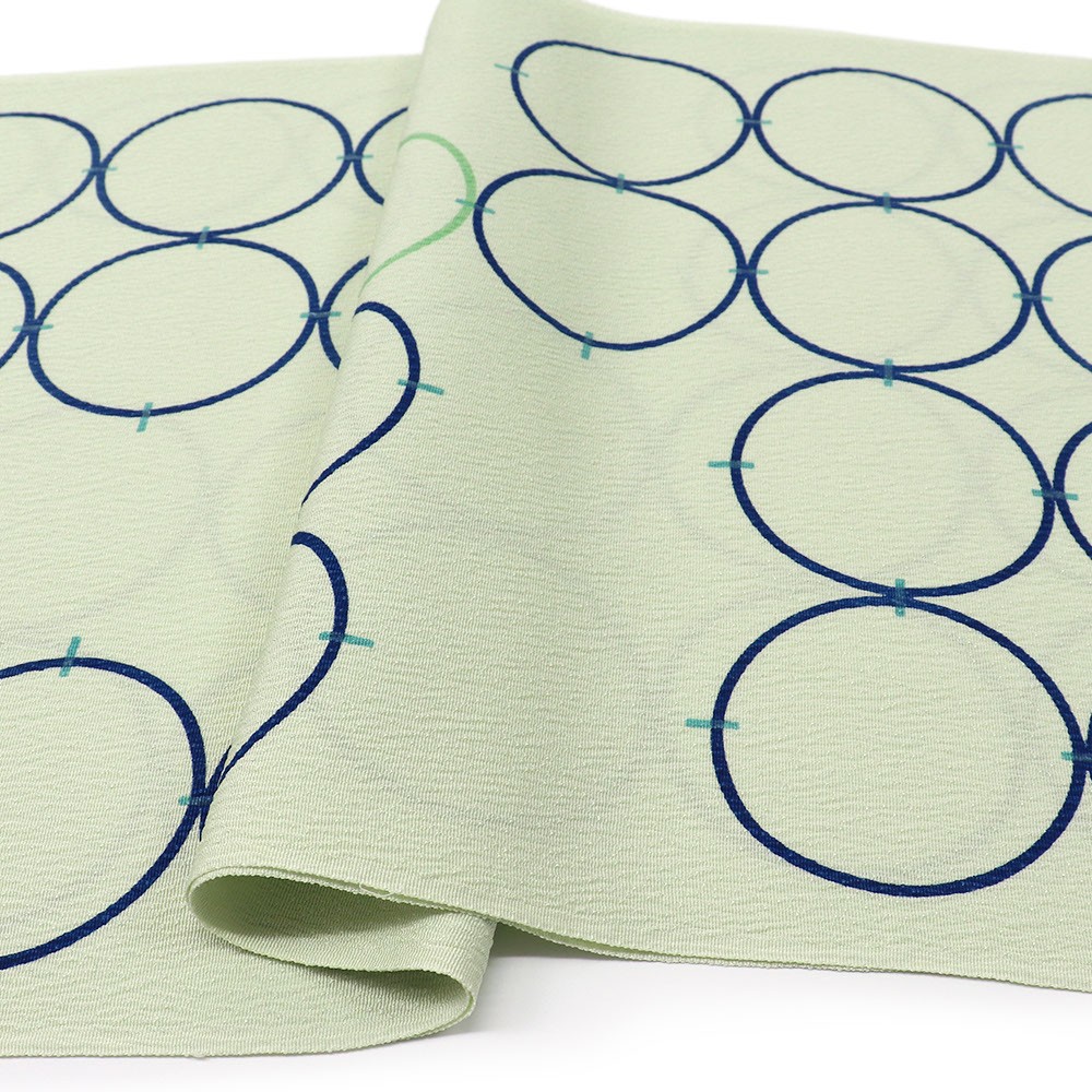 友禅帯揚（輪つなぎ）【加藤萬】