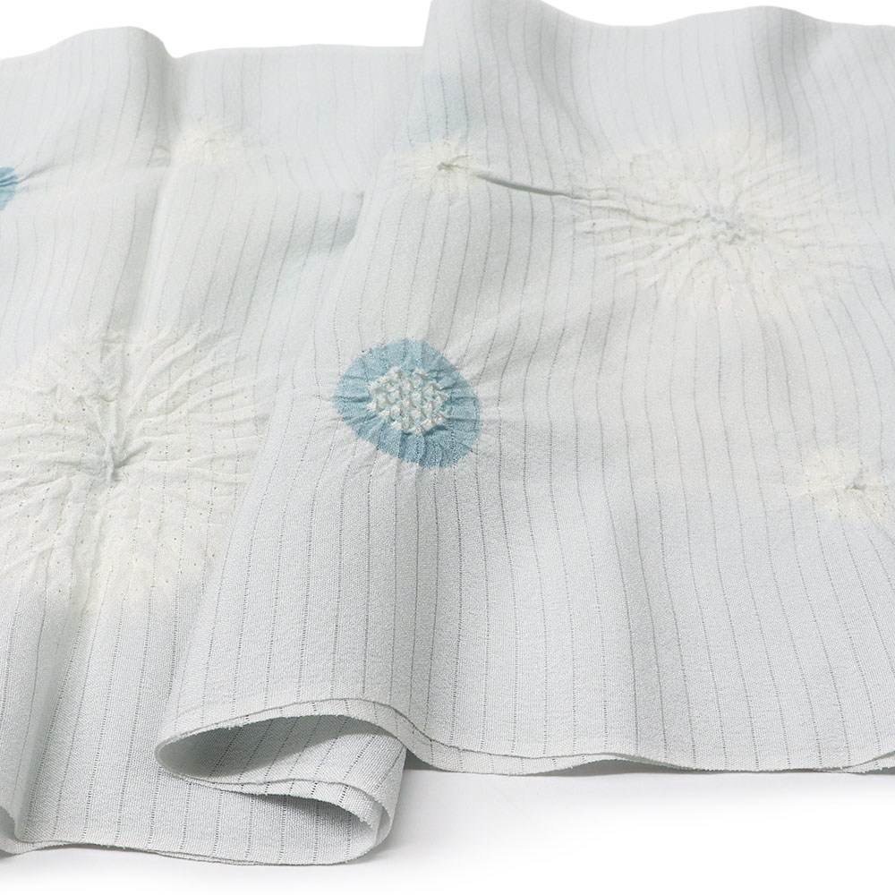 輪出し絞り絽帯揚（小花）【加藤萬】