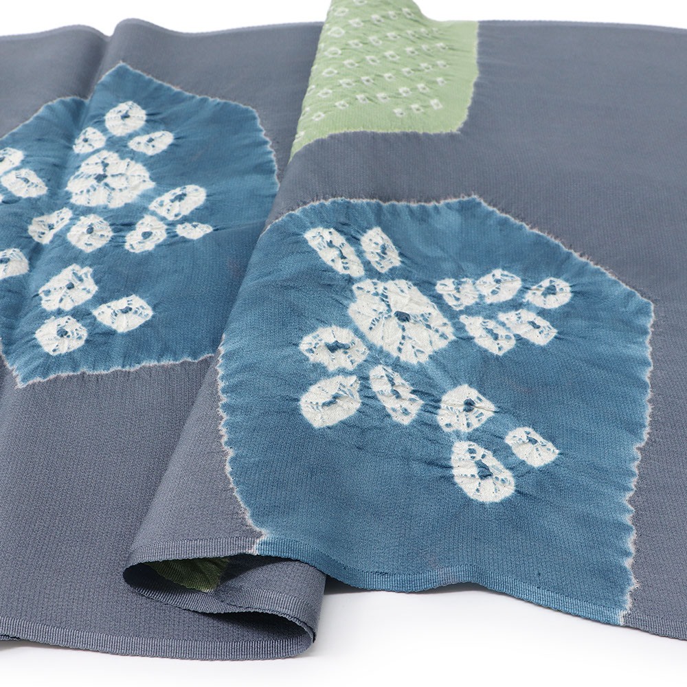 絞り帯揚（幾何）【加藤萬】