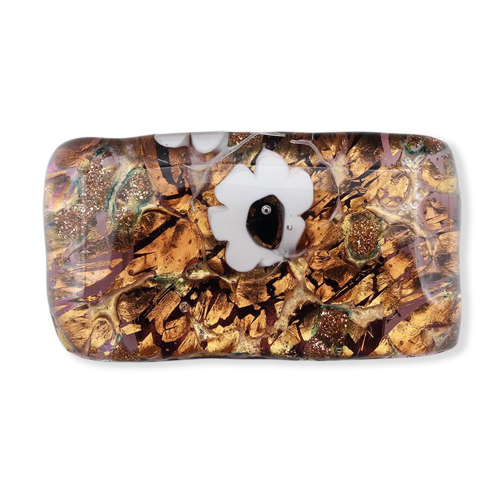 ベネチアンガラス帯留（1.5cm×3cm）