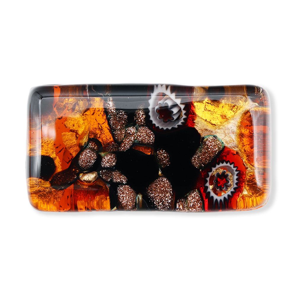 ベネチアンガラス帯留（1.5cm×3cm）