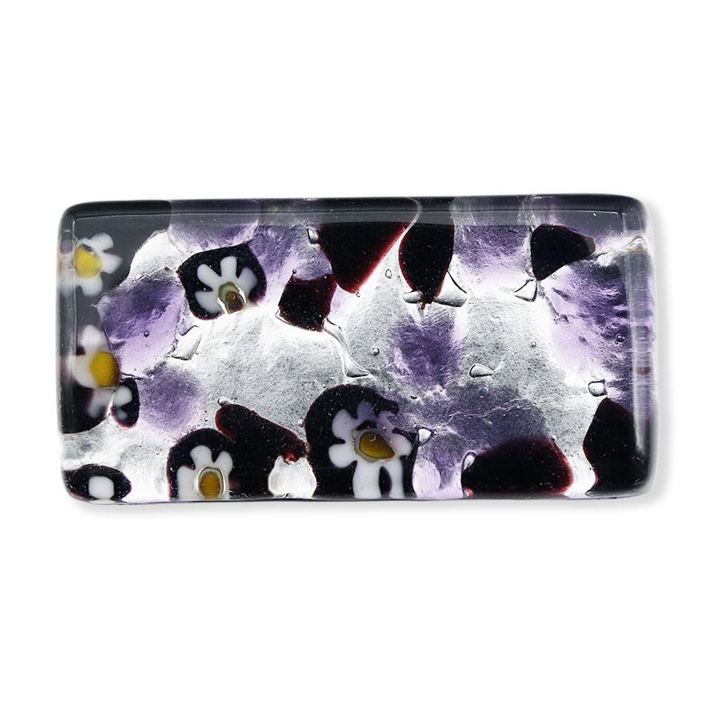 ベネチアンガラス帯留（1.5cm×3cm）