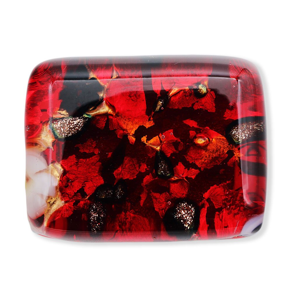 ベネチアンガラス帯留（1.5cm×2cm）