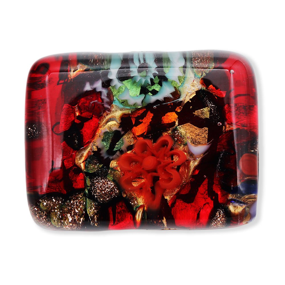 ベネチアンガラス帯留（1.5cm×2cm）