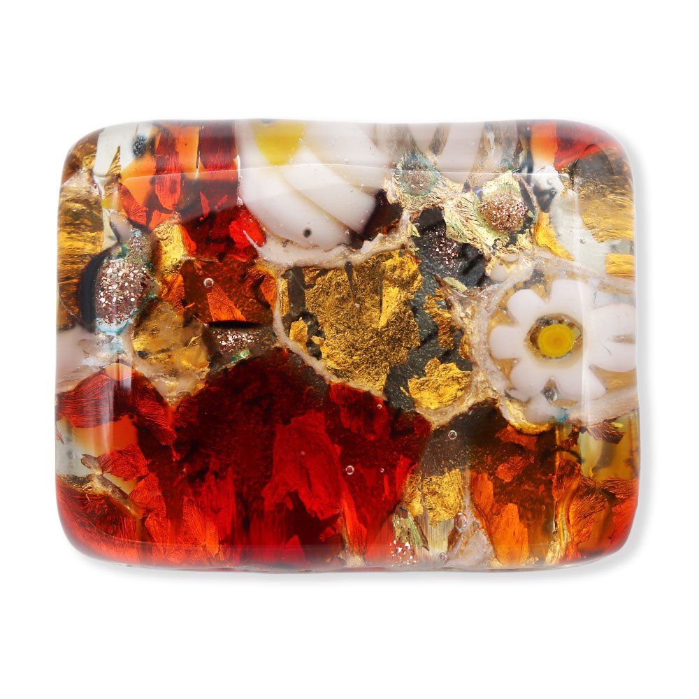 ベネチアンガラス帯留（1.5cm×2cm）