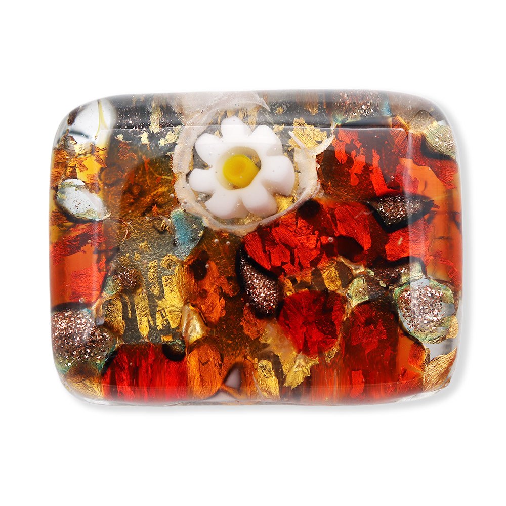 ベネチアンガラス帯留（1.5cm×2cm）