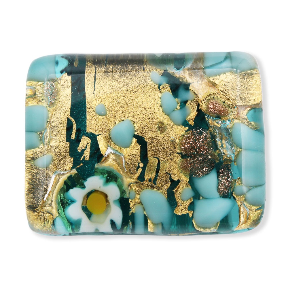 ベネチアンガラス帯留（1.5cm×2cm）