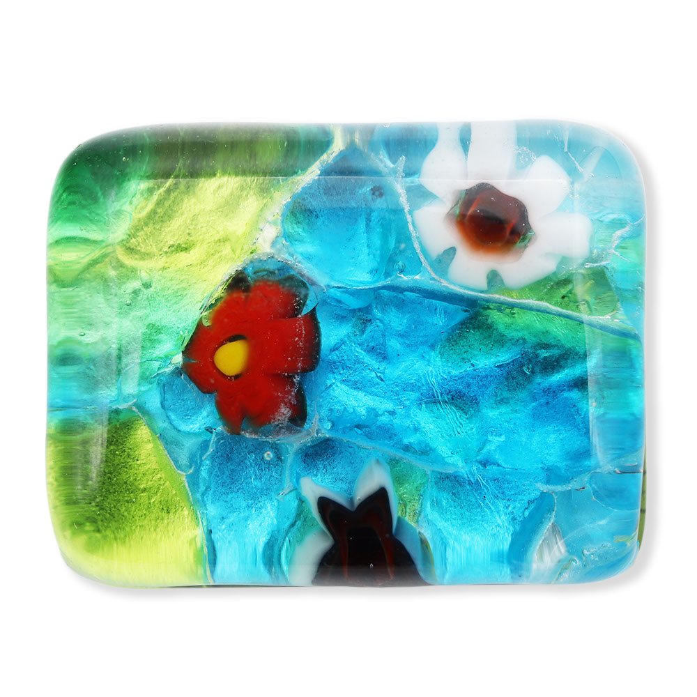 ベネチアンガラス帯留（1.5cm×2cm）