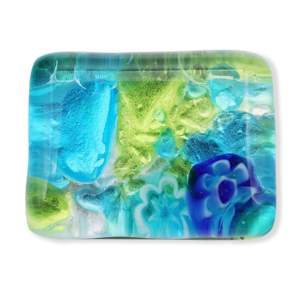 ベネチアンガラス帯留（1.5cm×2cm）