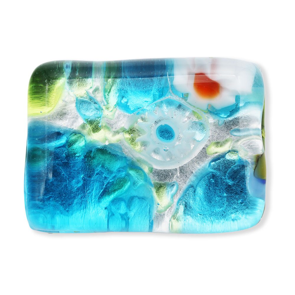 ベネチアンガラス帯留（1.5cm×2cm）