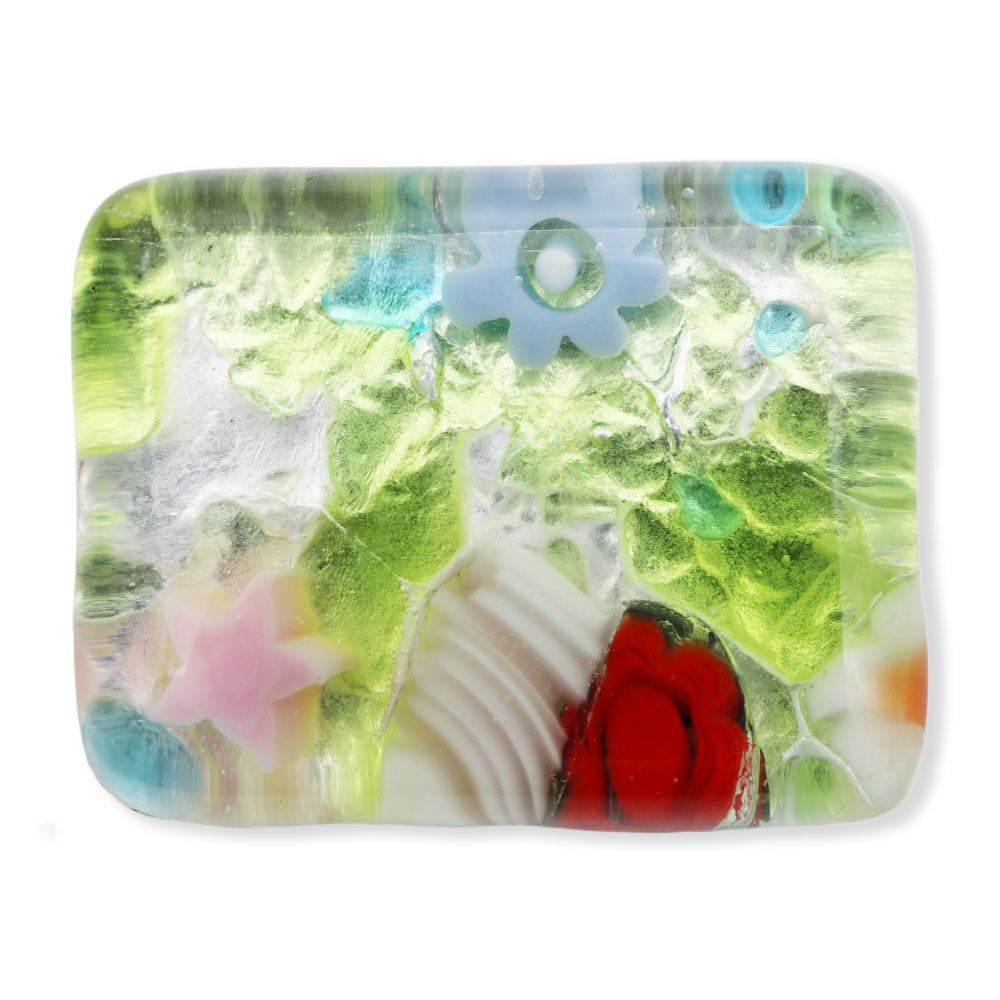 ベネチアンガラス帯留（1.5cm×2cm）