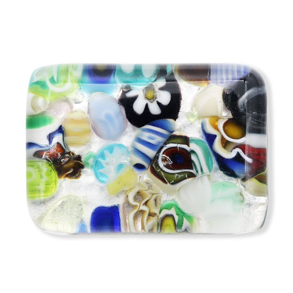 ベネチアンガラス帯留（1.5cm×2cm）