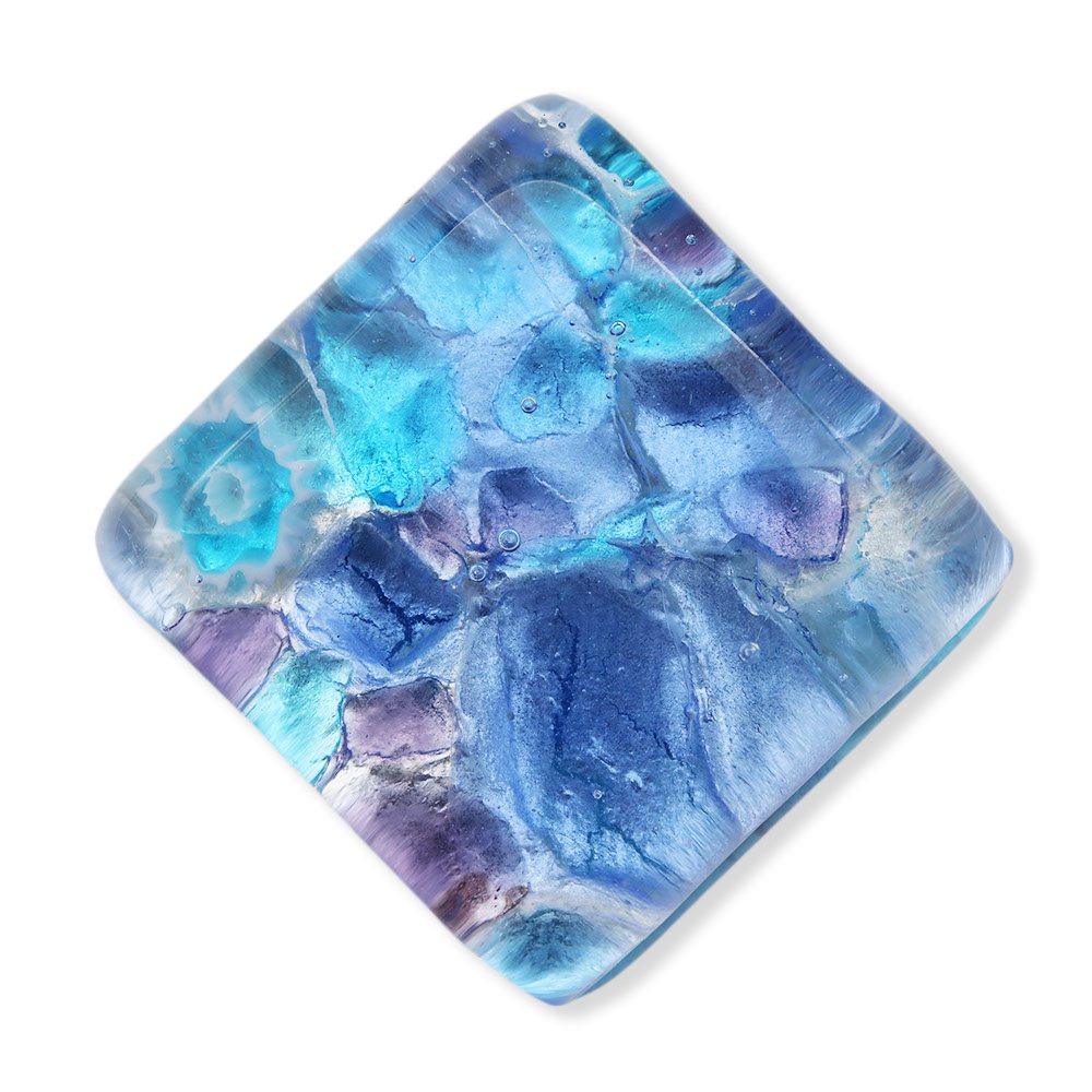 ベネチアンガラス帯留（2cm×2cm）