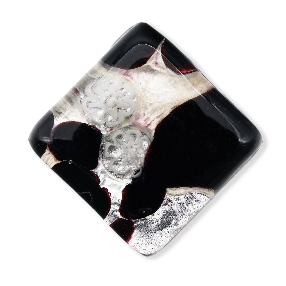 ベネチアンガラス帯留（2cm×2cm）