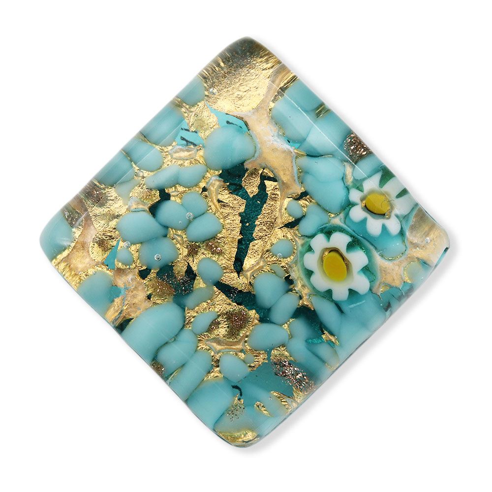 ベネチアンガラス帯留（2cm×2cm）