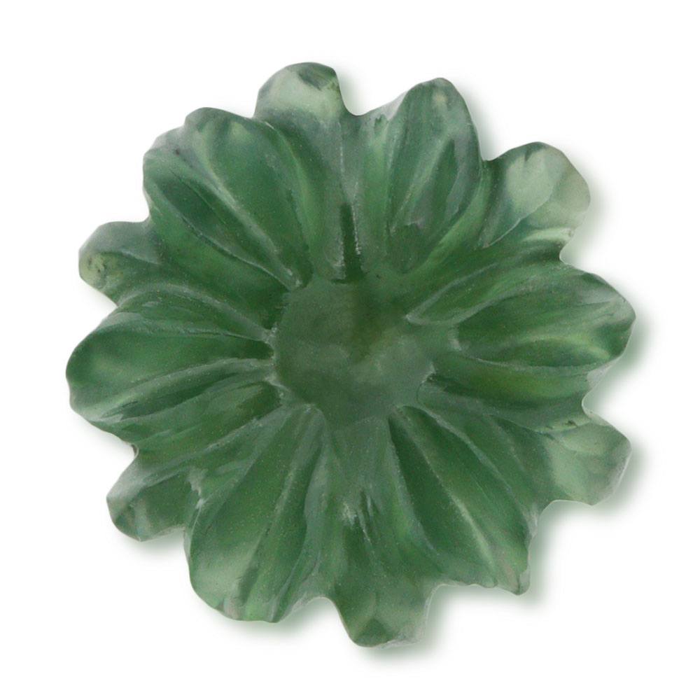 天然石帯留(小花/ヒスイ)