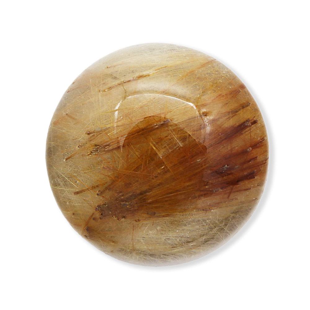 天然石帯留（ルチルクォーツ）