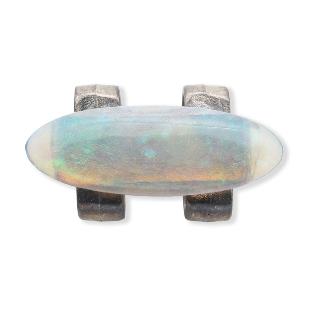 天然石帯留（オパール）