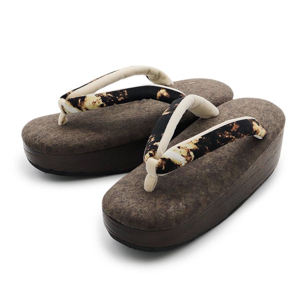 下駄草履（マーブル）【衿秀】