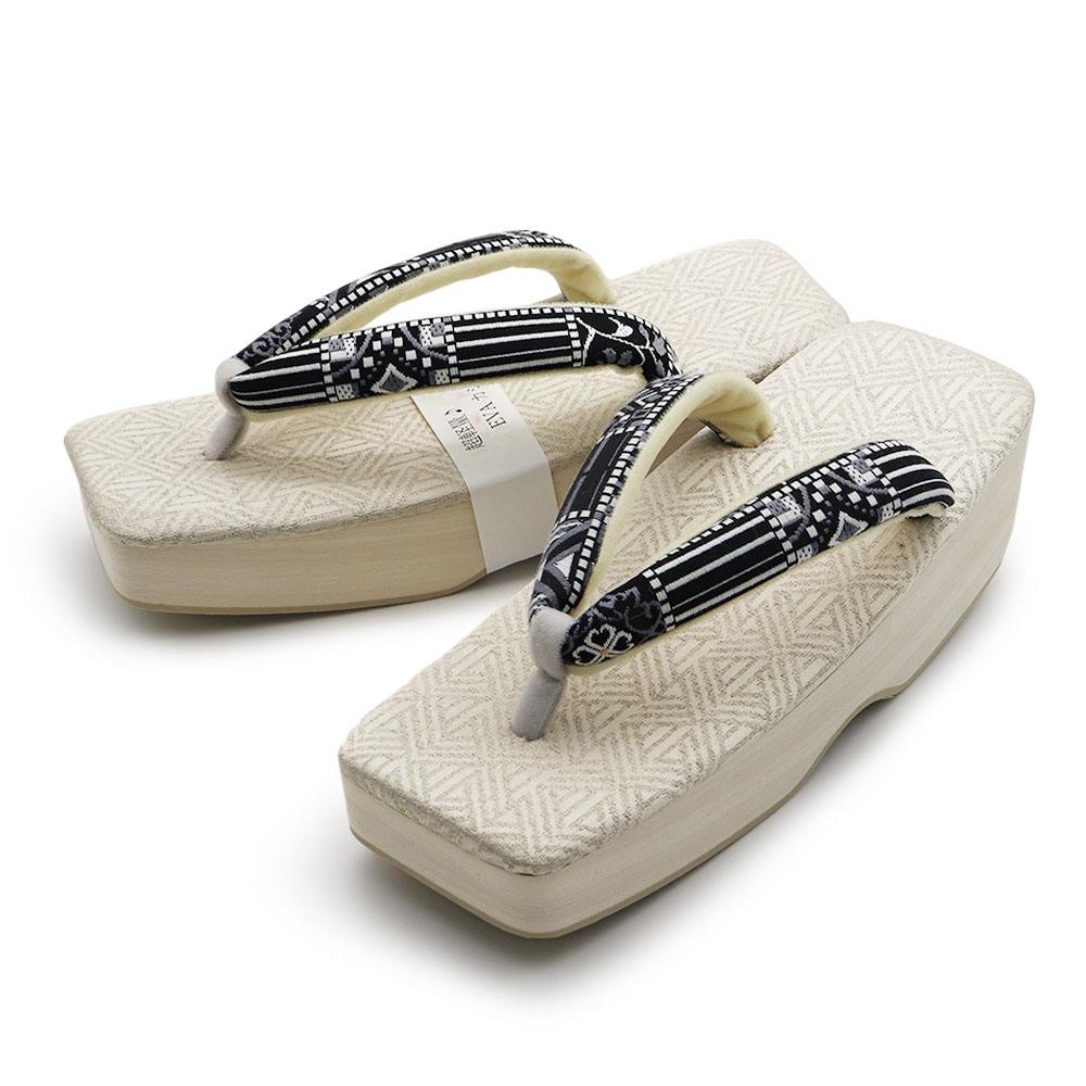 スクエア草履（幾何）【衿秀】