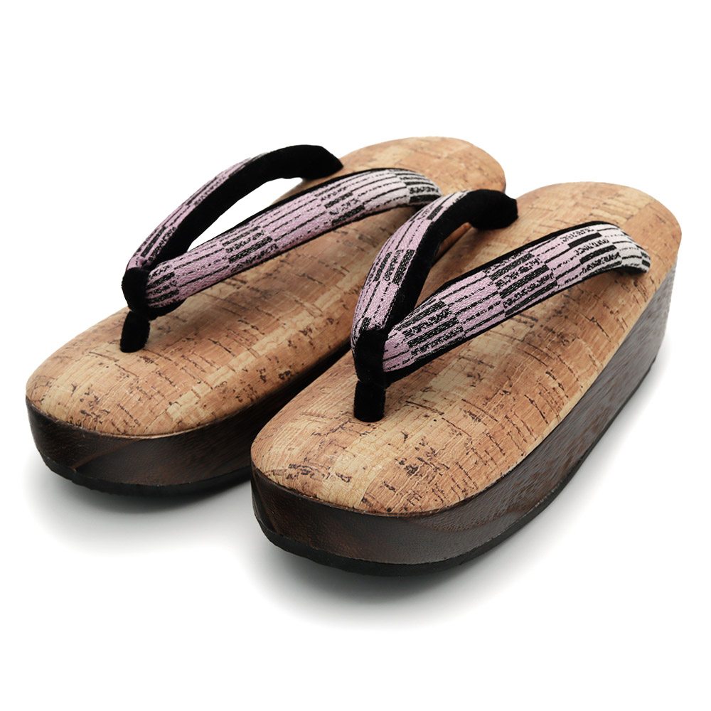 下駄草履(縞)【衿秀】