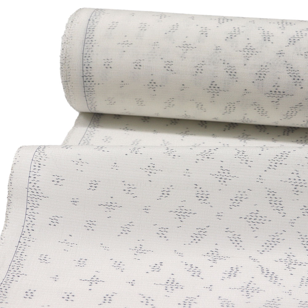 本場夏大島紬（緯絣/変わり七宝）