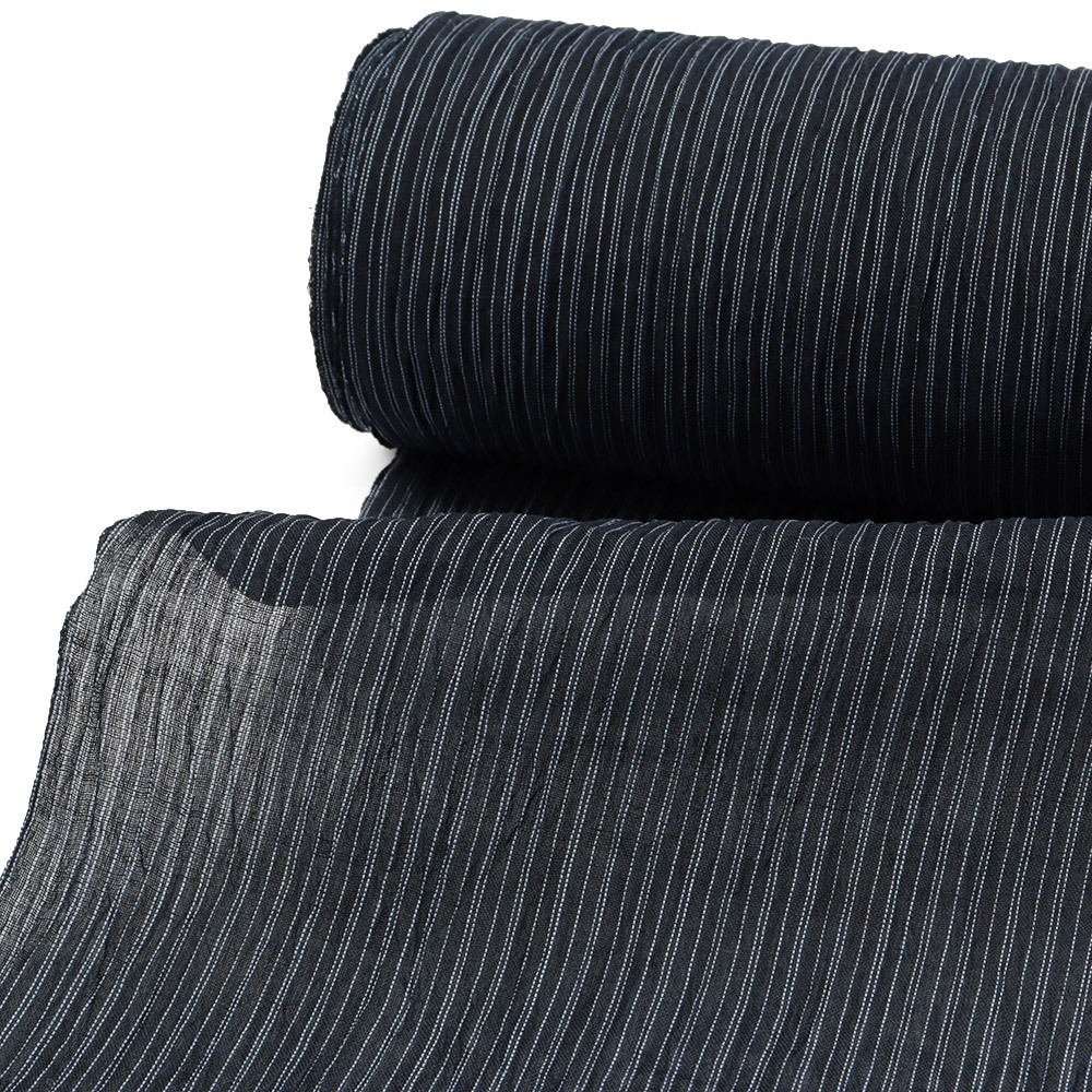 本場小千谷縮（細子持縞）【杉山織物】