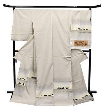 【仕立て代金込み】赤城絵羽紬訪問着（ウズベキスタンの旅）