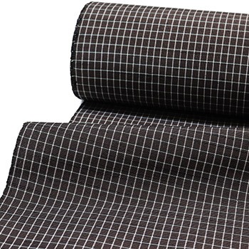 長井紬『おしゃれ格子』【斎藤織物】